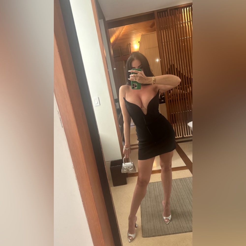 Michael Costello Black Mini Dress